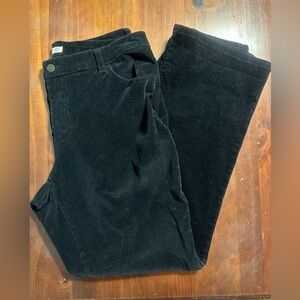 St John’s Bay black bootcut corduroy pants, size 14